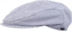 Sixpence / Flat Cap - Wigéns Ivy Slim Cap (blå Stripe)