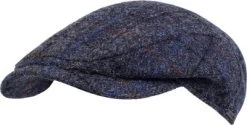 Sixpence / Flat Cap - Wigéns Ivy Contemporary Cap Harris Tweed Wool (Blå)