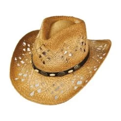 Hatte - Annie Oakley Raffia Cowboy Hat (natur)