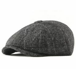 Sixpence / Flat Cap - Gårda Esmond Herringbone (grå)