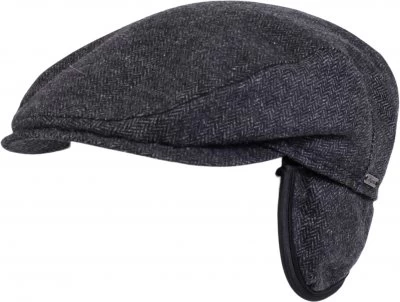 Sixpence / Flat Cap - Wigéns Ivy Slim Earflap Wool Cap (sort) 1 Sixpence / Flat Cap - Wigéns Ivy Slim Earflap Wool Cap (sort)