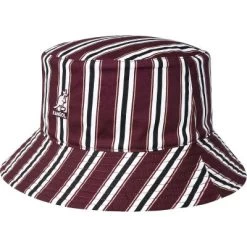 Hatte - Kangol Double Pattern Bucket (rød-sort-hvid)