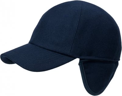 Caps - Wigéns Baseball Classic Earflap Cap Wool (Navy) 1 Caps - Wigéns Baseball Classic Earflap Cap Wool (Navy)