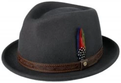 Hatte - Stetson Elyria Player Woolfelt (grå)