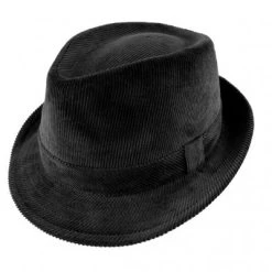 Hatte - Jaxon Corduroy Trilby (sort)