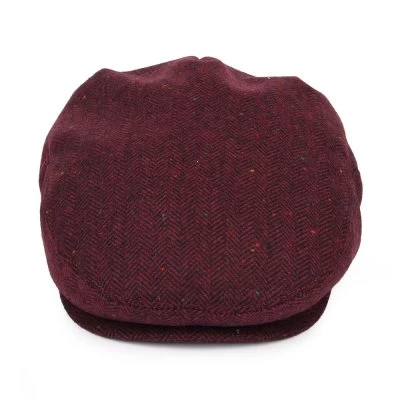 Sixpence / Flat Cap - Jaxon Hillcrest Herringbone Flat Cap (burgunder) 3 Sixpence / Flat Cap - Jaxon Hillcrest Herringbone Flat Cap (burgunder) - Billede 3
