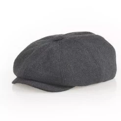 Sixpence / Flat Cap - Gårda Haxey Newsboy Cap (marineblå)