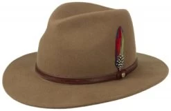 Hatte - Stetson Rantoul Traveller Woolfelt (brun)