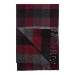 Halstørklæder - Amanda Christensen Wool Scarf Checked (Bordeaux)