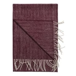 Halstørklæder - Amanda Christensen Wool Scarf Herringbone (Bordeaux)