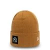 Beanies - New Era New York Yankees Patch Cuff Beanie (Brun)
