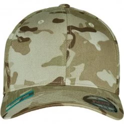 Caps - Flexfit Multi Camo (khaki) -Mode Hat 6277mc 02557.flexfit multi camo khaki cap keps kamouflage