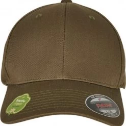 Caps - Flexfit Organic Cotton Cap (burnt Olive) 5 Caps - Flexfit Organic Cotton Cap (burnt Olive) -Mode Hat 6277oc 03051.flexfit organic cotton burnt olive cap brun gron oliv keps