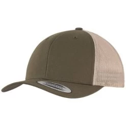 Caps - Flexfit Trucker Cap (Olive/Khaki)