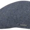 Sixpence / Flat Cap - Stetson Texas Woolrich Herringbone (blå)