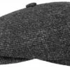 Sixpence / Flat Cap - Stetson Hatteras Wool Rough (antracit)