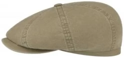 Sixpence / Flat Cap - Stetson Hatteras Delave Organic Cotton (khaki)