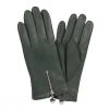 Handsker - HK Women's Hairsheep Leather Zip Glove With Wool Lining (Grøn)