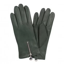 Handsker - HK Women's Hairsheep Leather Zip Glove With Wool Lining (Grøn)