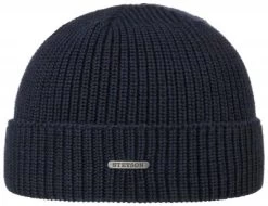 Beanies - Stetson Merino Wool Beanie (blå)