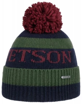 Beanies - Stetson PomPom Beanie (olive) 1 Beanies - Stetson PomPom Beanie (olive)