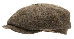 Sixpence / Flat Cap - CTH Ericson Alan Sr. Harris Tweed (grøn)