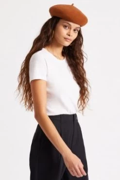 Baret - Brixton Audrey Beret (amber) 7 Baret - Brixton Audrey Beret (amber) -Mode Hat audrey beret 10790 amber 022