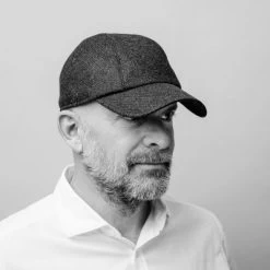 Caps - Wigéns Baseball Classic Earflap Cap Wool (Sort) -Mode Hat baseball cap 2 2 5 69675