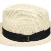 Hatte - Borsalino Panama Crochet (natur)