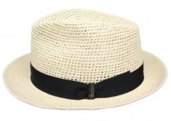 Hatte - Borsalino Panama Crochet (natur)