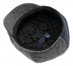 Sixpence / Flat Cap - CTH Ericson Colin Patchwork (grå) -Mode Hat colinpatchworkgra4