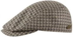 Sixpence / Flat Cap - MJM Daffy Silk (brun Pattern)