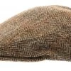 Sixpence / Flat Cap - CTH Ericson Edward Sr. Harris Tweed (brun)