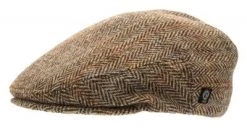 Sixpence / Flat Cap - CTH Ericson Edward Sr. Harris Tweed (brun)