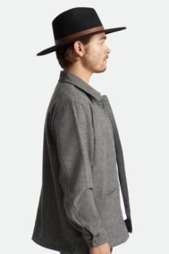 Hatte - Brixton Field Proper Hat Wool (sort) -Mode Hat field2