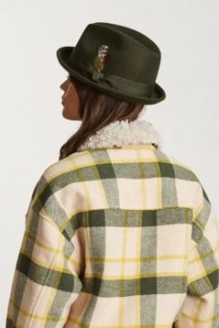 Hatte - Brixton Gain (moss) -Mode Hat gain fedora 00001 mosss 15