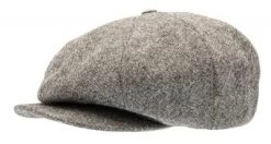 Sixpence / Flat Cap - CTH Ericson Gatsby Lambswool (grå)