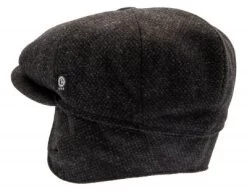 Sixpence / Flat Cap - CTH Ericson Gustav Earflap Re-Source Wool (grå)