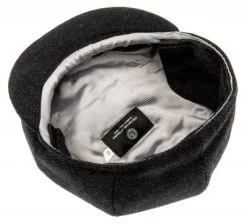 Sixpence / Flat Cap - CTH Ericson Gustav Earflap Re-Source Wool (grå) -Mode Hat gustavrwb.gustav re source wool grey cth ericson flat cap gubbkeps grey gra 3