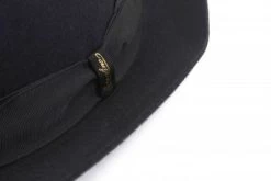 Hatte - Borsalino Marengo Narrow Brim Fedora (marineblå) -Mode Hat hattarborsalino 8297