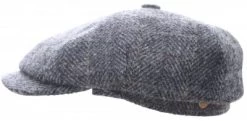 Sixpence / Flat Cap - Mayser Seven Plus Harris Tweed (grå)