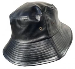 Hatte - Gårda Faux Leather Bucket (sort)
