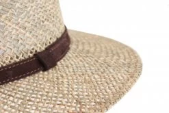 Hatte - Gårda Arese Seagrass Fedora (natur) -Mode Hat img 7380 redigera