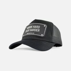 Caps - John Hatter - Work Hard Play Harder - Rubber Edition (sort)