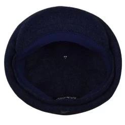 Sixpence / Flat Cap - Kangol Wool Hawker (marineblå) -Mode Hat k3164ht nm412 av3