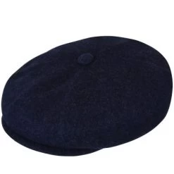 Sixpence / Flat Cap - Kangol Wool Hawker (marineblå)