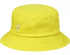 Hatte - Kangol Washed Bucket (citron)