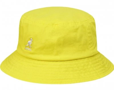 Hatte - Kangol Washed Bucket (citron) 1 Hatte - Kangol Washed Bucket (citron)