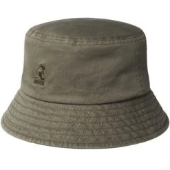 Hatte - Kangol Washed Bucket (mørkegrå)