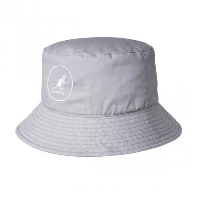 Hatte - Kangol Cotton Bucket (lysegrå) 1 Hatte - Kangol Cotton Bucket (lysegrå)